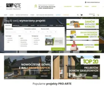 Pro-Arte.pl(Gotowe projekty domów) Screenshot