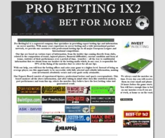 Pro-Betting1X2.com Screenshot