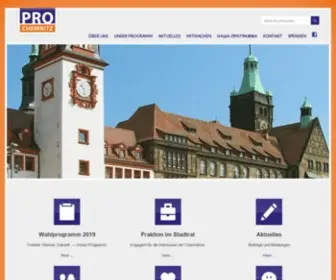 Pro-Chemnitz.de(PRO CHEMNITZ) Screenshot