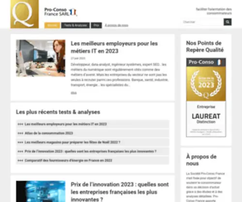 Pro-Conso.fr(Société Pro) Screenshot