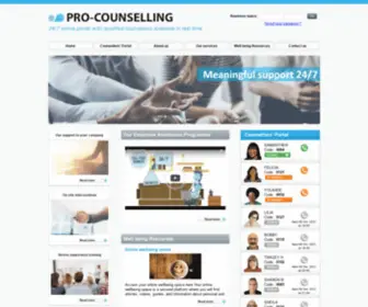 Pro-Counselling.co.uk(Pro-Counselling EAP) Screenshot