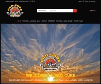 Pro-Cure.com(Pro-Cure Bait Scents number one goal) Screenshot