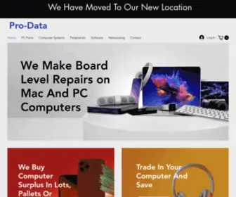 Pro-Data.com(Pro-Data PC Repairs New & Refurbs PCs Calgary) Screenshot