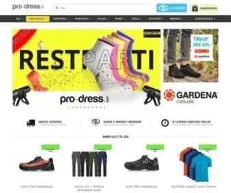 Pro-Dress.com(Profile clothing) Screenshot