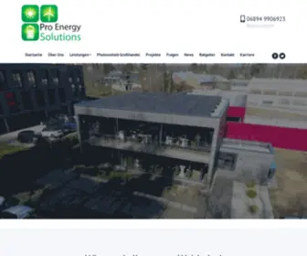 Pro-Energy-Solutions.de(Photovoltaik & PV Anlagen) Screenshot