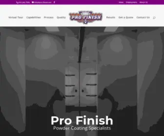 Pro-Finish.net(Powder Coating Specialist) Screenshot