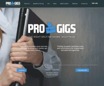 Pro-Gigs.com(ProGigs) Screenshot