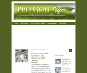 Pro-Golf-Tips.com(Pro Golf Tips) Screenshot