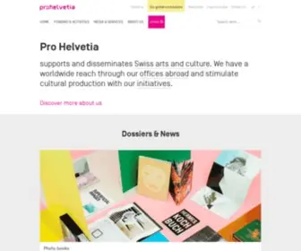 Pro-Helvetia.ch(Pro Helvetia) Screenshot