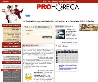 Pro-Horeca.be(Fournisseurs et achat de matériel HORECA en Belgique) Screenshot