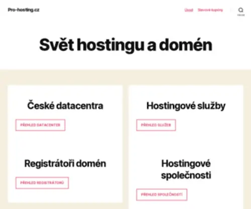 Pro-Hosting.cz(Levný web) Screenshot