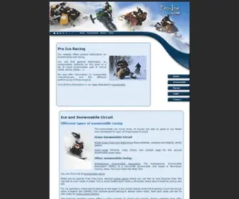 Pro-Ice.com(Pro Ice Racing) Screenshot