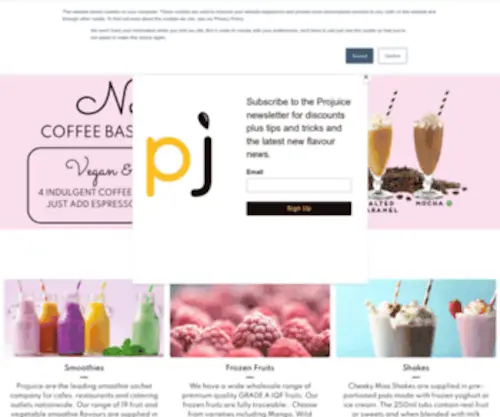 Pro-Juice.co.uk(Projuice) Screenshot