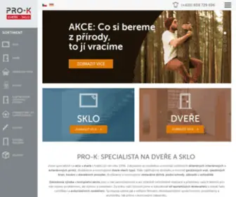 Pro-K.cz(Dveře Sapeli České Budějovice) Screenshot