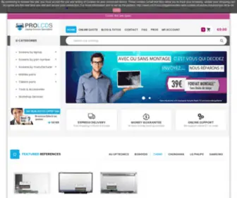 Pro-LCDS.com(Dalle et écran LCD d'ordinateur PC) Screenshot