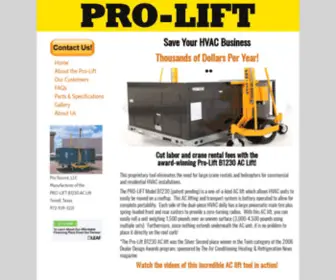 Pro-Lift.com(An award) Screenshot