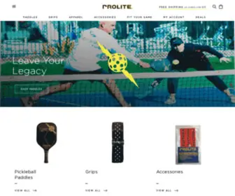 Pro-Litesports.com(Pickleball Paddles and Equipment) Screenshot