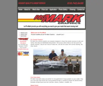 Pro-Mark.com(Pro-Mark Dry Transfer Graphice, for modelers, stock and custom orders) Screenshot