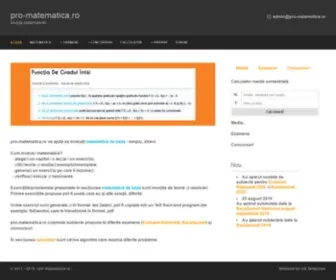 Pro-Matematica.ro(Matematica) Screenshot
