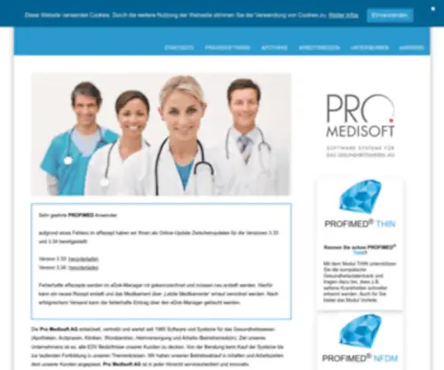 Pro-Medisoft.de(PRO MEDISOFT AG) Screenshot