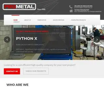 Pro-Metal.com.mx(Since 1982) Screenshot