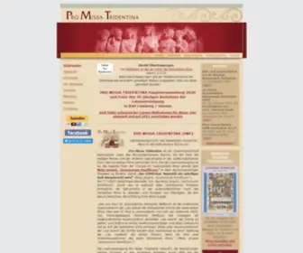 Pro-Missa-Tridentina.org(Pro Missa Tridentina) Screenshot