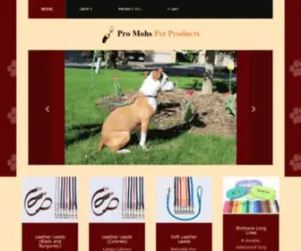 Pro-Mohs.com(Pro-Mohs Pet Products) Screenshot