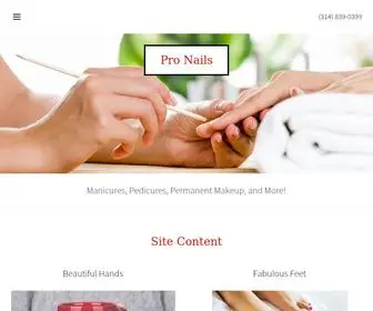 Pro-Nails-Salon.com(Nail Salon) Screenshot