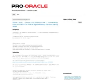 Pro-Oracle.com(Pro Oracle) Screenshot