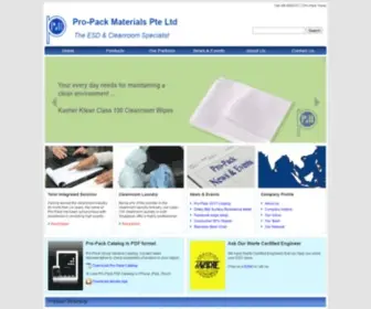 Pro-Pack.com.sg(Pro-Pack Materials Pte Ltd) Screenshot