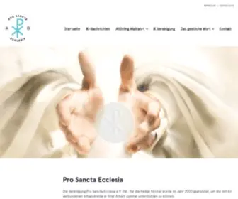 Pro-Sancta-Ecclesia.de(Pro Sancta Ecclesia) Screenshot