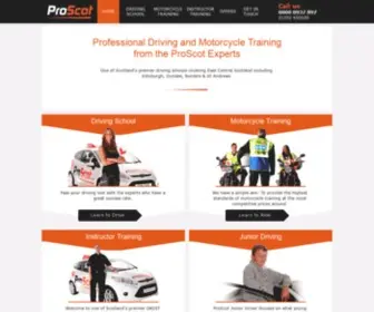 Pro-Scot.com(Driving Lessons from Professional Driving School in Fife Scotland) Screenshot