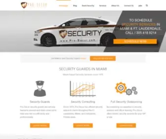 Pro-Secur.com(Security Guard Company) Screenshot