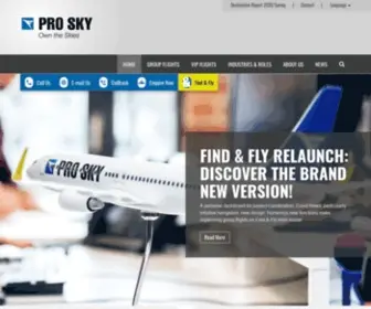 Pro-SKY.com(Aircraft Charter) Screenshot