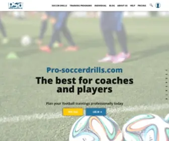 Pro-Soccerdrills.com(Frontpage) Screenshot