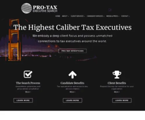 Pro-Taxexecutivesearch.com(A Boutique Tax Executive Search Firm) Screenshot