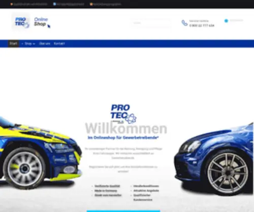 Pro-Tec-Shop.de(Additive & Reinigungsmittel) Screenshot