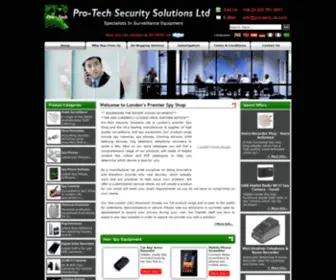 Pro-Tech.uk.com(Surveillance Spy Shop in London UK) Screenshot