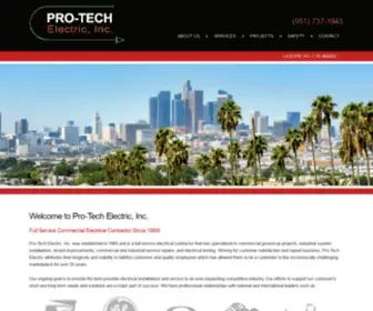 Pro-Techelect.com(Pro-Tech Electric, Inc) Screenshot