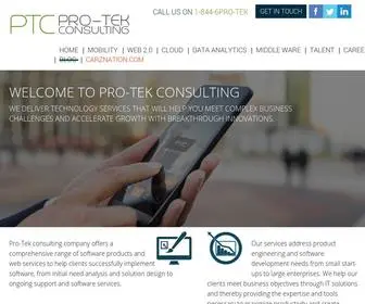 Pro-Tekconsulting.com(Pro-tek provides IT Consulting services) Screenshot