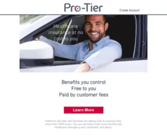 Pro-Tier.com(Portable benefits for contract workers) Screenshot