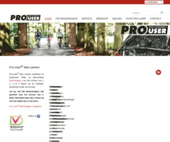 Pro-User.eu(Pro-User betrouwbare en solide fietsendragers) Screenshot