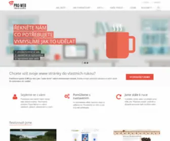 Pro-Web.cz(PRO-WEB (Brno) internetové stránky ve vlastních rukou) Screenshot