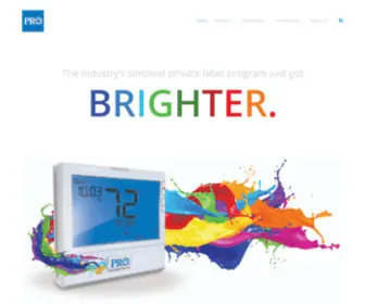 Pro1Iaq.com(Pro1 IAQ Thermostats) Screenshot