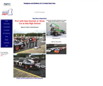 Pro1Z.com(Pro1 1/4 Scale Racing......Designers and Builders of Quarter Scale Race Cars) Screenshot