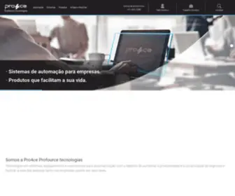 Pro4CE.com(Pro4ce Profource tecnologias) Screenshot