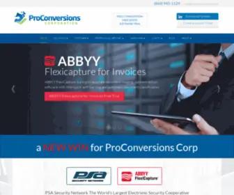 Proconversionscorp.com(Document Management) Screenshot