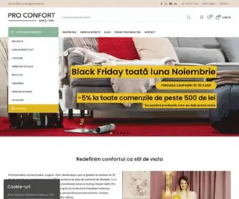 Proconfortcarpet.ro(Pro Confort Carpet) Screenshot