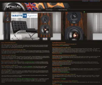 Proac-Loudspeakers.com Screenshot