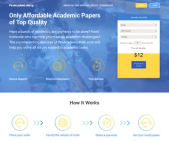 Proacademichelp.com(Top Quality Essay Writing Service) Screenshot